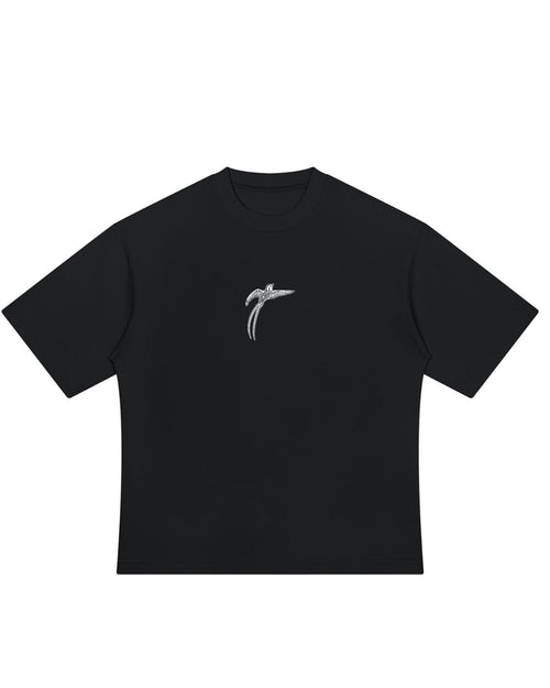 Bird of Paradise tee, front — bird print